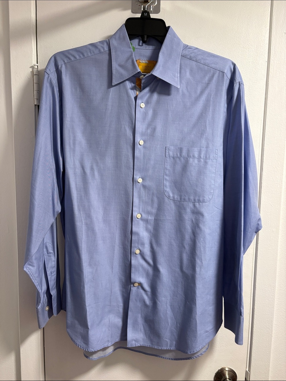 Robert Talbott -Classic Men's Light Blue Dress Shirt - Size L